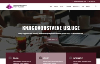 Izrada web sajta za Knjigovodstvena agencija Profit Plus Beograd