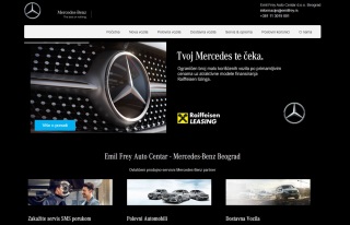 Izrada web sajta za MERCEDES-BENZ EMIL FREY  SRBIJA