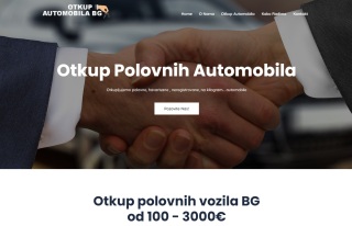 Izrada web sajta za Otkup Polovnih Automobila