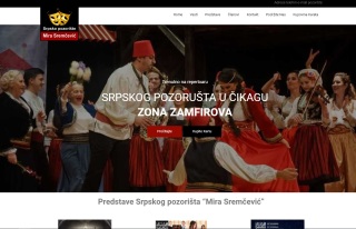 Izrada web sajta za Srpsko Američko Pozorište “Mira Sremčević” 