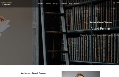 Izrada web sajta za Advokat Novi Pazar
