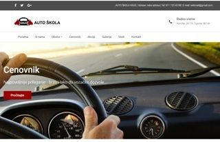 Izrada web sajta za Auto Škola Krug