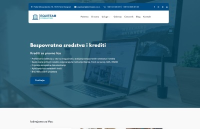 Izrada web sajta za Equiteam Consulting