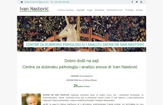 Izrada web sajta za Centra za dubinsku psihologiju i analizu snova