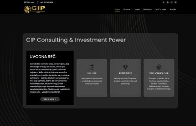 Izrada web sajta za CIP Consulting