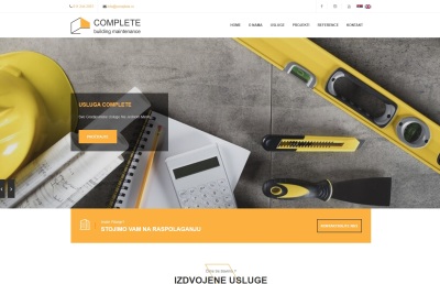 Izrada web sajta za Complete renoviranje opremanje objekta