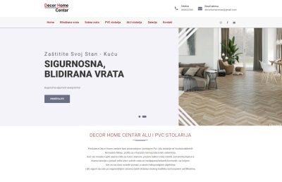 Izrada web sajta za DECOR HOME CENTAR