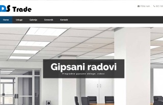 Izrada web sajta za DS Plafoni
