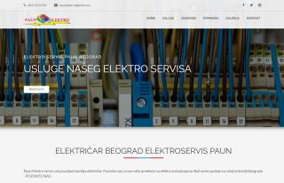 Izrada web sajta za Električar Beograd elektroservis Paun