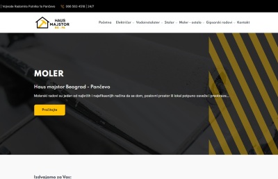 Izrada web sajta za Haus Majstor BG - PA