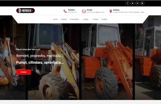 Izrada web sajta za SERVIS HIDRAULIK21