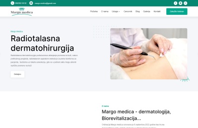 Izrada web sajta za Margo medica