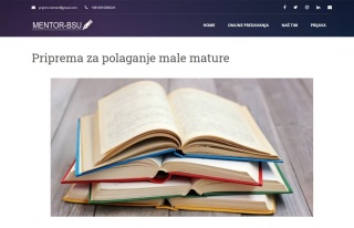 Izrada web sajta za Mentor-BSU