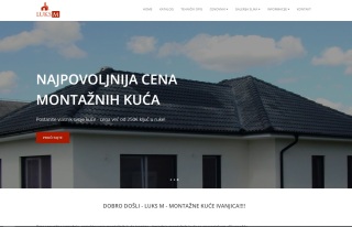 Izrada web sajta za LUKS M - montazne kuce Ivanjica