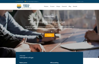 Izrada web sajta za Omnia Legis