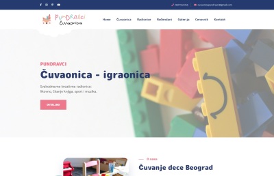 Izrada web sajta za Čuvaonica za decu PUNDRAVCI