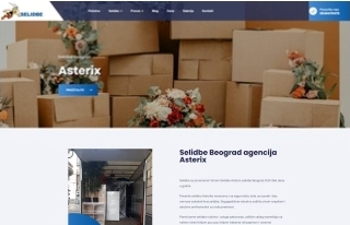 Izrada web sajta za Selidbe  Asterix