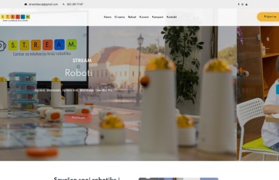 Izrada web sajta za Stream Bečej