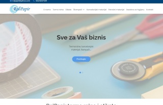 Izrada web sajta za RolPapir termo rolne